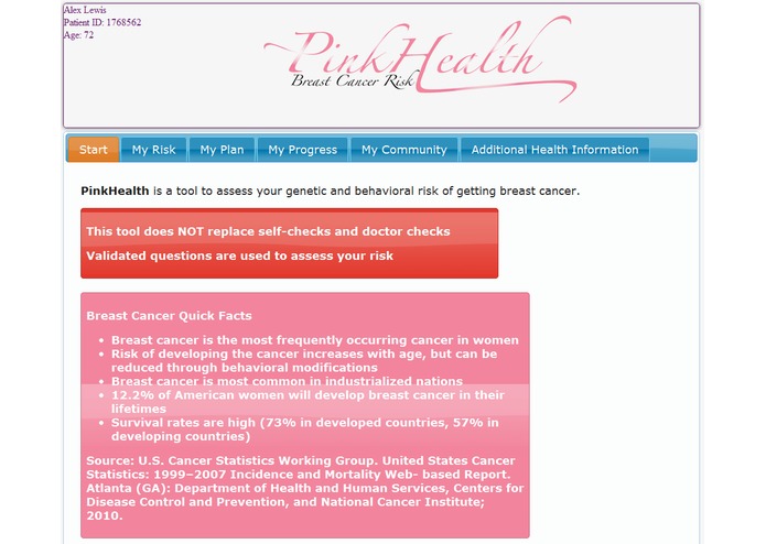 PinkHealth: Breast Cancer Risk – screenshot 2