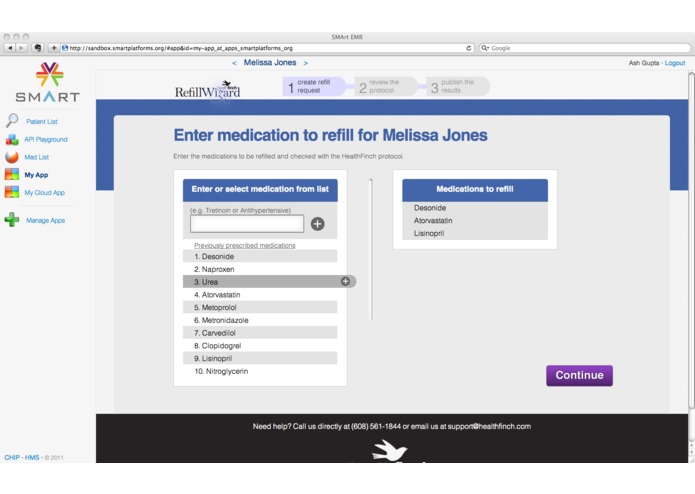 HealthFinch RefillWizard – screenshot 1