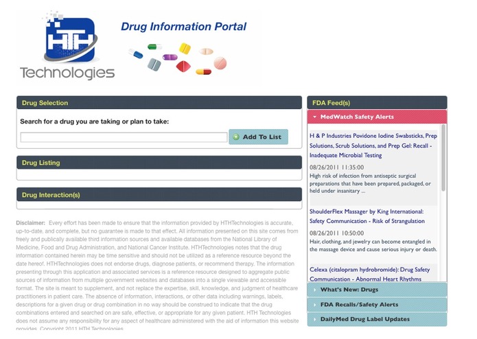 Drug Information Portal – screenshot 1