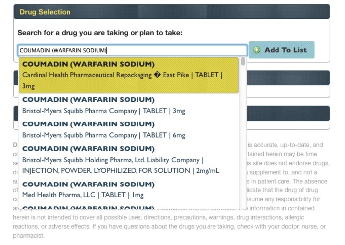 Drug Information Portal – screenshot 2