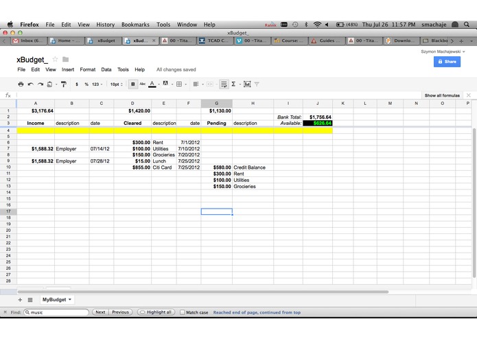 xBudget – screenshot 2
