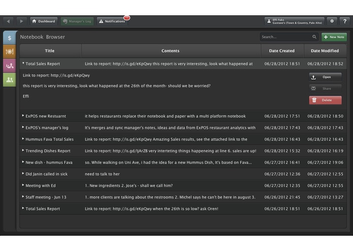 ExPOS Restaurant Manager's Log – screenshot 5