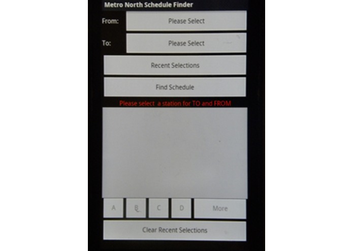 Metro North Schedule Finder – screenshot 1