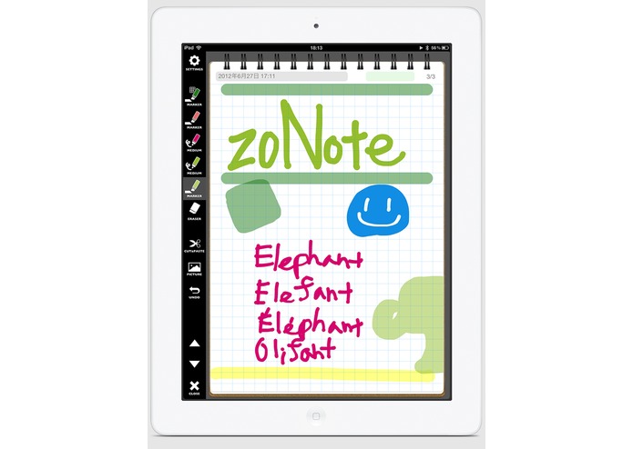 zoNote – screenshot 2