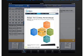 Beesy HD for iPad - smart note taking and automated ToDo