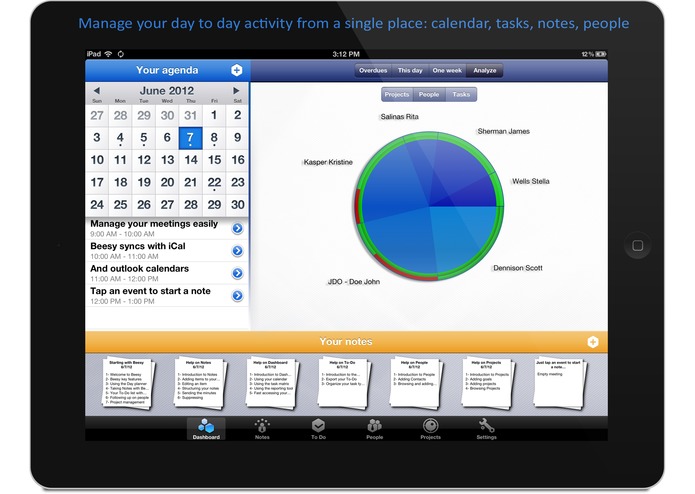 Beesy HD for iPad - smart note taking and automated ToDo – screenshot 2