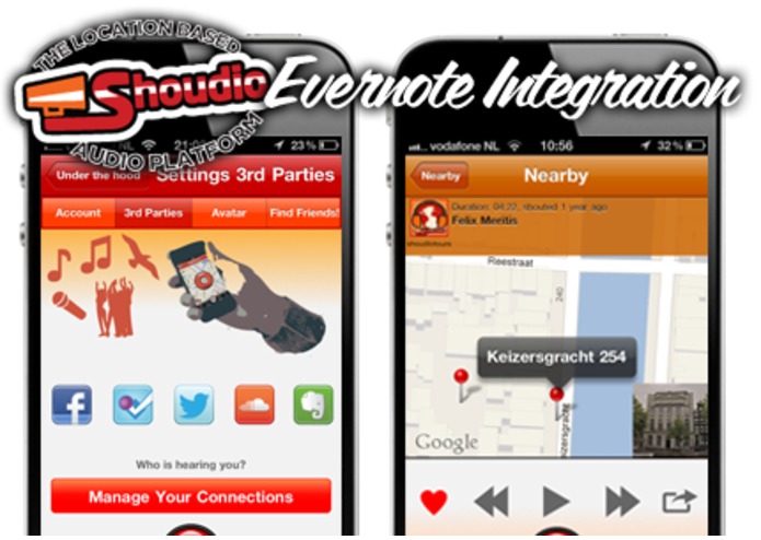 Remember audiomoments on Shoudio with Evernote. – screenshot 2