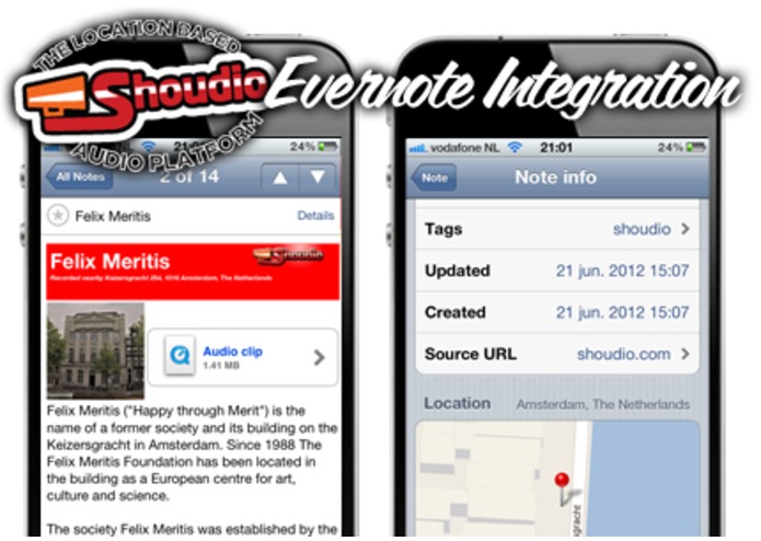 Remember audiomoments on Shoudio with Evernote. – screenshot 3