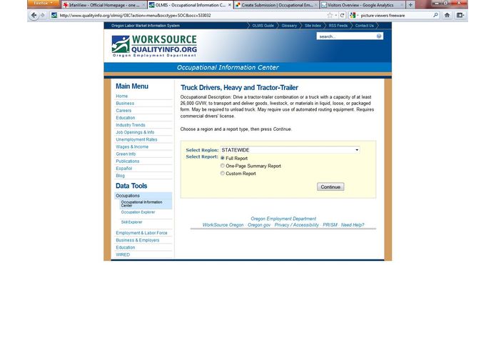 Oregon Occupational Information Center (OIC) – screenshot 3
