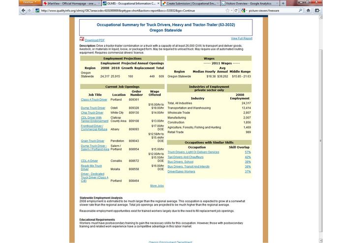 Oregon Occupational Information Center (OIC) – screenshot 4