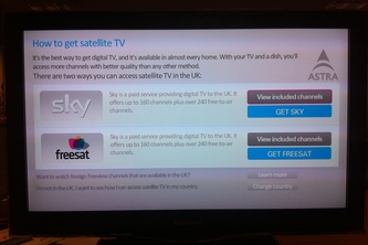Astra satellite self install application