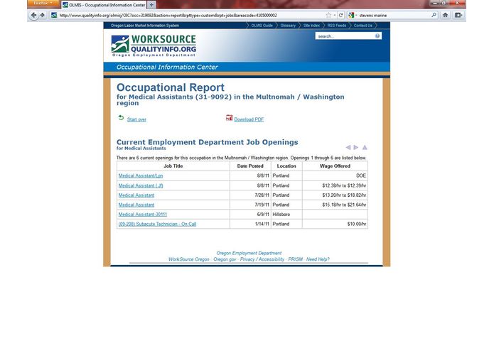 Oregon Occupational Explorer – screenshot 3