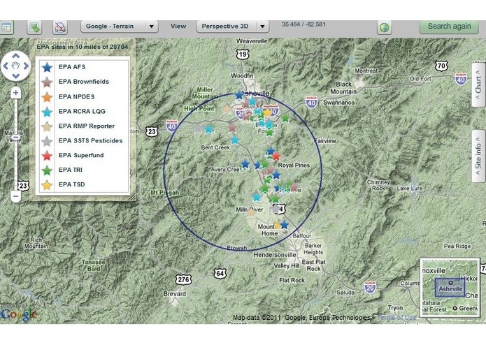 Locus EPA Site Search Application – screenshot 2