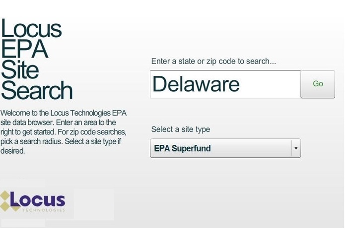 Locus EPA Site Search Application – screenshot 5