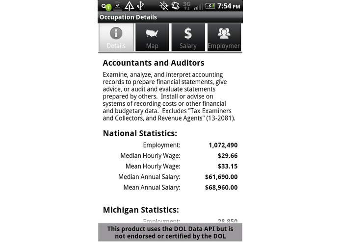 Labor Wage Statistics – screenshot 2