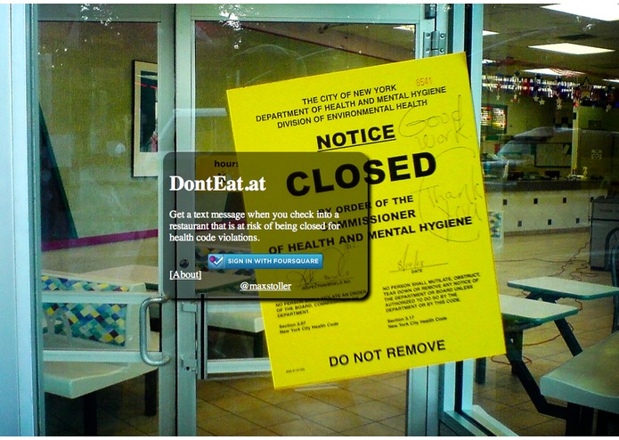 DontEat.at – screenshot 2