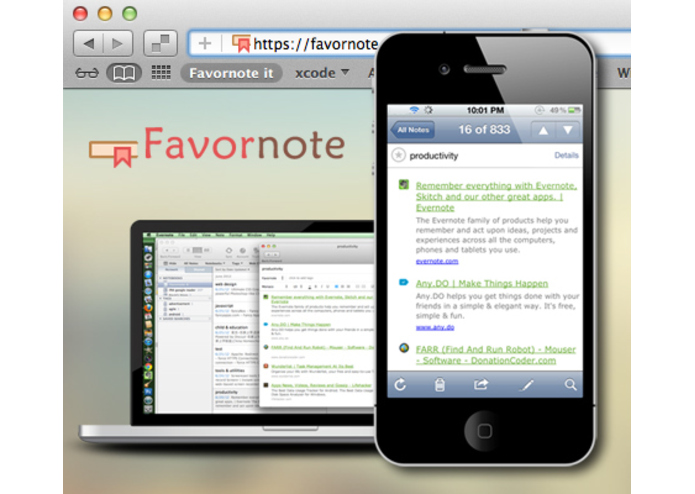 Favornote – screenshot 1