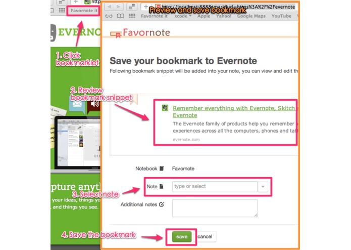 Favornote – screenshot 2