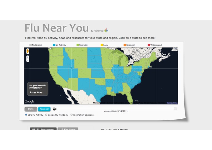 Flu Near You by HealthMap – screenshot 4