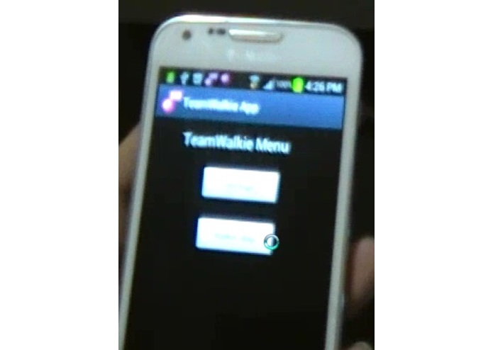 TeamWalkie App – screenshot 1