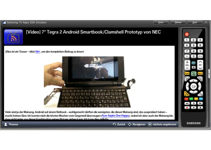 RSS@TV – screenshot 1