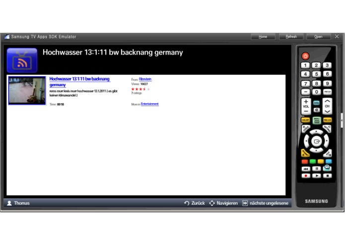 RSS@TV – screenshot 2