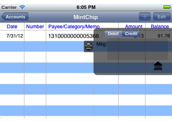 QIF Entry MC – screenshot 2