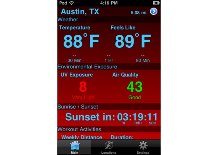 Outdoor Dashboard – screenshot 1
