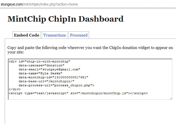 ChipIn - Crowdsourced funding with MintChip – screenshot 2