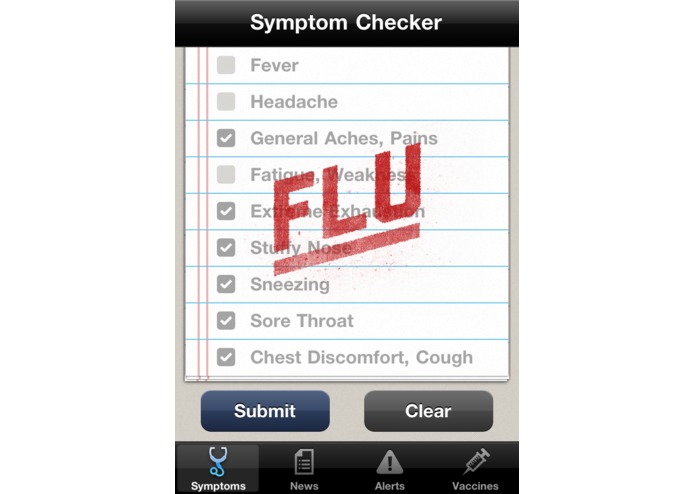 Flu Alert for iPhone – screenshot 2
