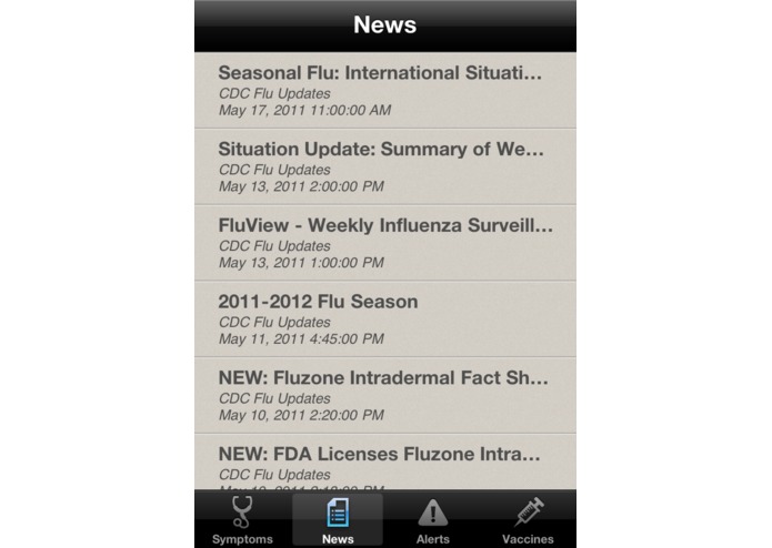 Flu Alert for iPhone – screenshot 3