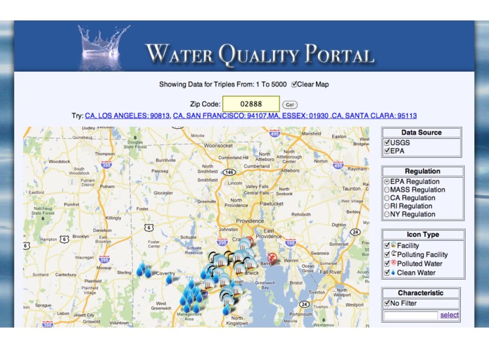 SemantAqua Water Quality Portal – screenshot 1