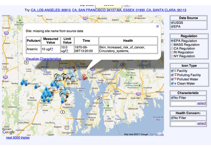 SemantAqua Water Quality Portal – screenshot 2