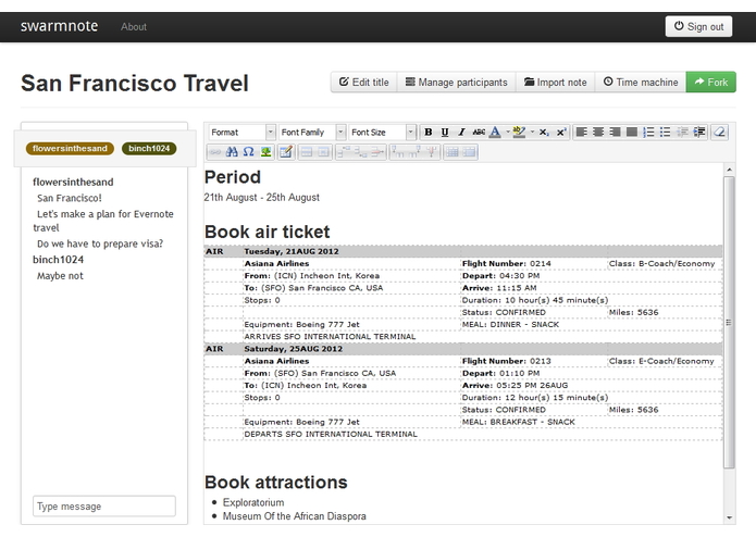Swarmnote – screenshot 2