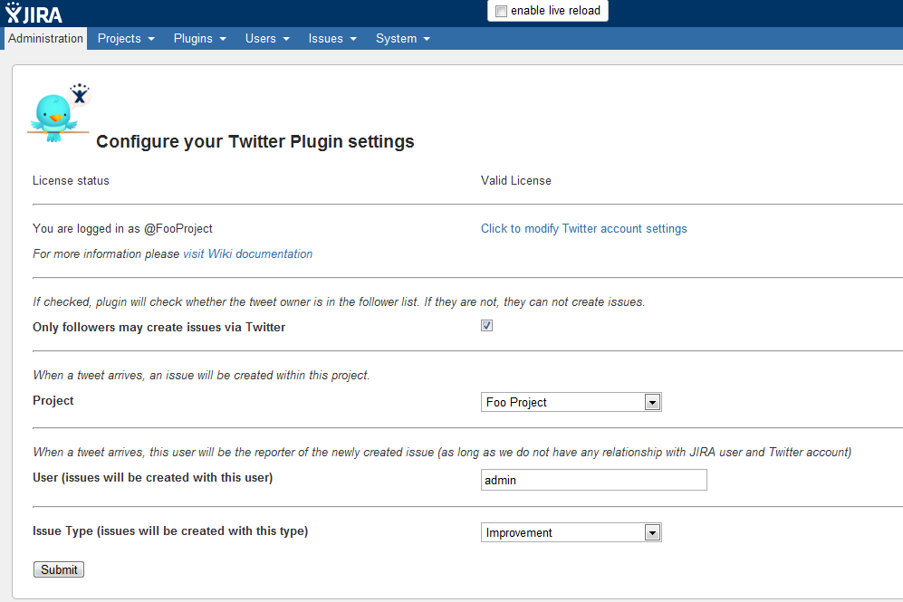 Twitter Plugin for JIRA | Devpost