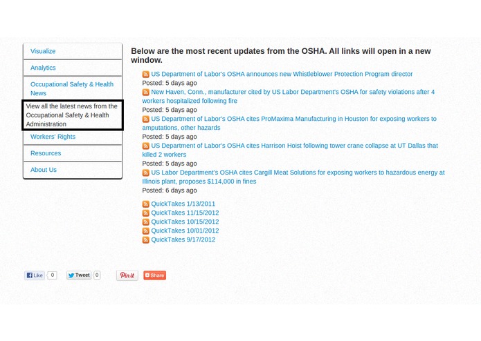 Workplace Safety Data Portal – screenshot 3