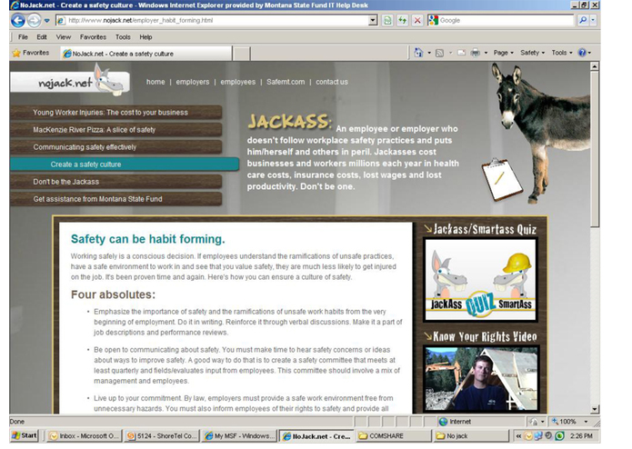 No Jack - Young Workers' Safety Campaign – screenshot 2
