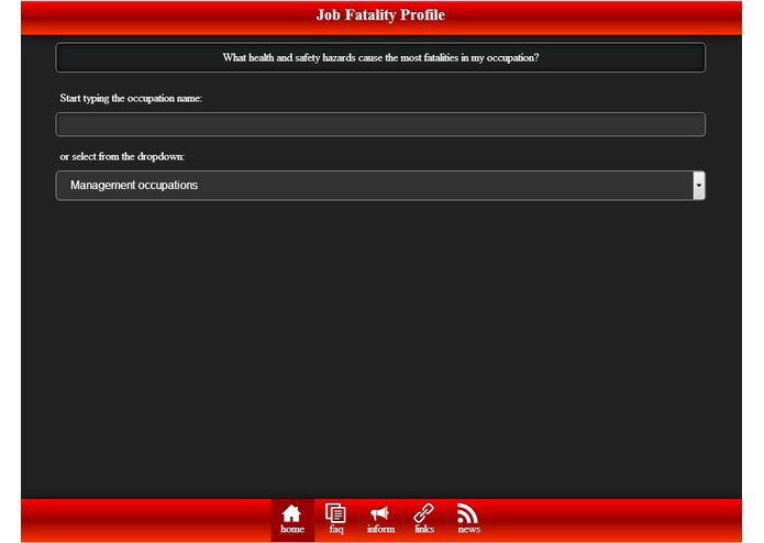 Job Fatality Profile – screenshot 2