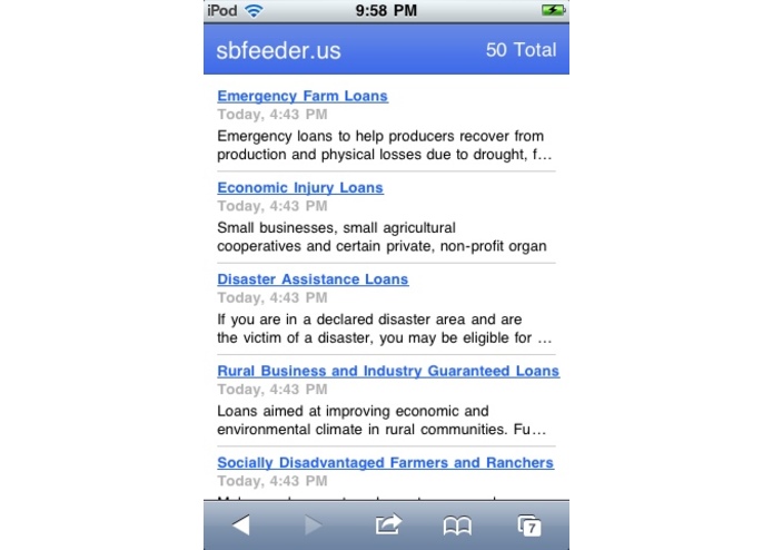 Small Business Feeder – screenshot 2