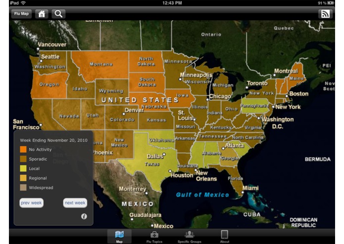 FluMobile – screenshot 1