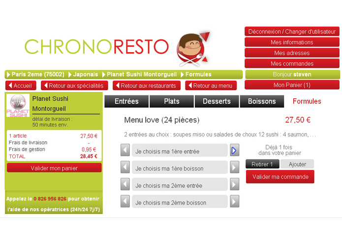 Chronoresto – screenshot 3