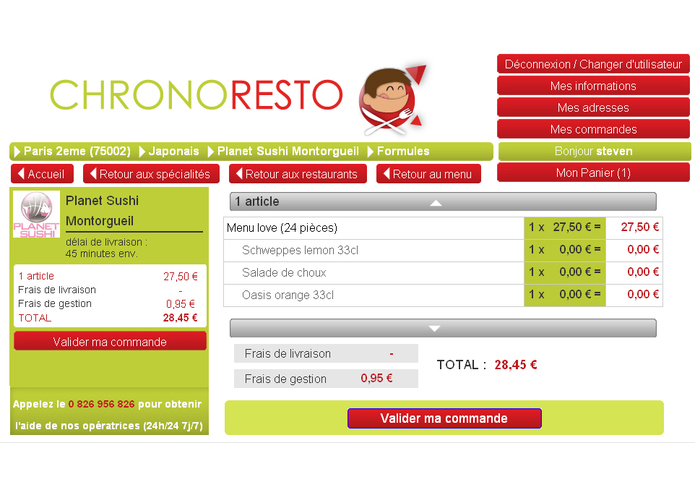 Chronoresto – screenshot 4