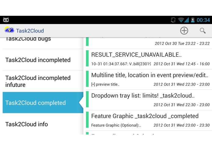 Task2Cloud – screenshot 1