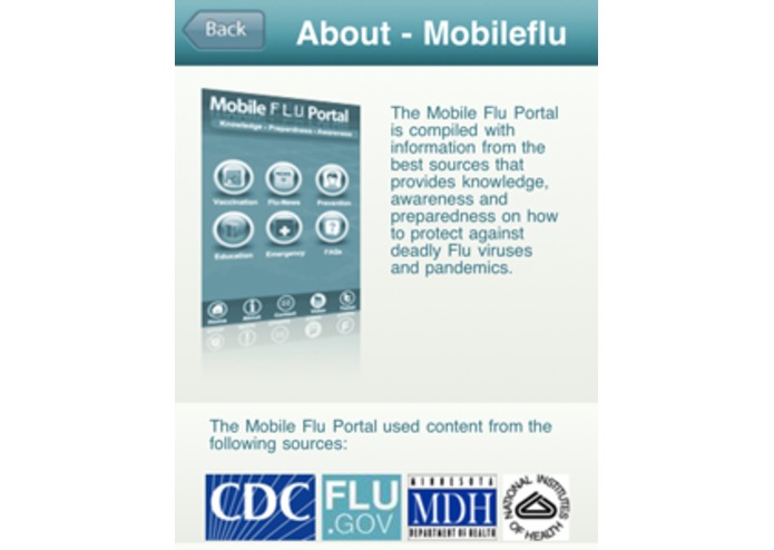 The Mobile Flu Portal – screenshot 2
