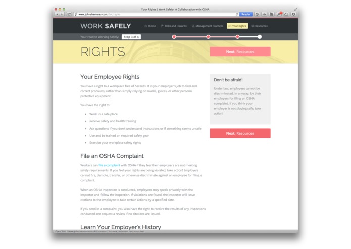 Work Safely: A Collaboration with OSHA – screenshot 3