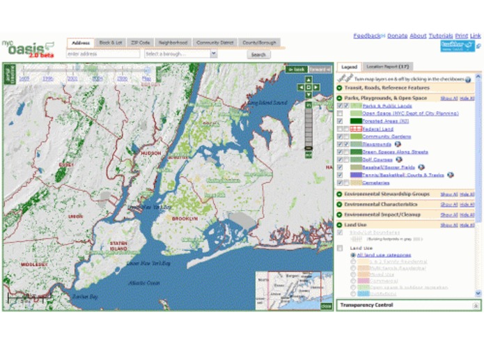 Open Accessible Space Information System (OASIS) for NYC – screenshot 1