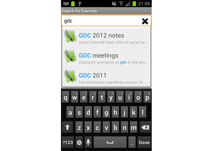 Search for Evernote – screenshot 2