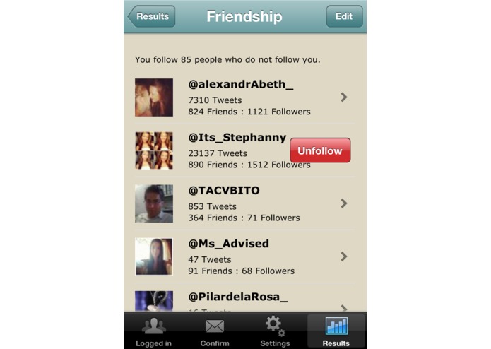 TwitQuit - Track who follows and unfollows you on Twitter – screenshot 3
