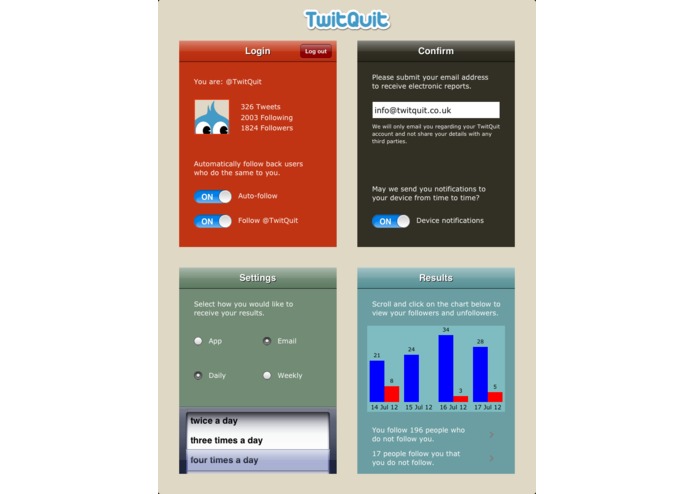 TwitQuit - Track who follows and unfollows you on Twitter – screenshot 5