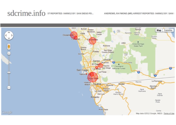 sdcrime.info – screenshot 1